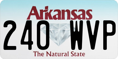 AR license plate 240WVP