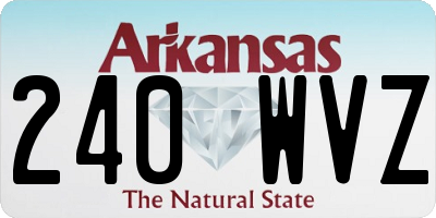 AR license plate 240WVZ