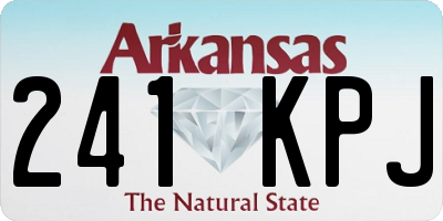 AR license plate 241KPJ