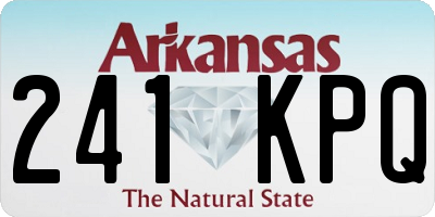 AR license plate 241KPQ