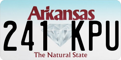 AR license plate 241KPU