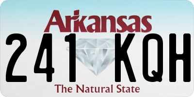 AR license plate 241KQH