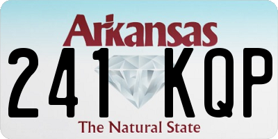 AR license plate 241KQP