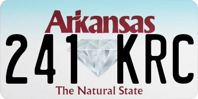 AR license plate 241KRC