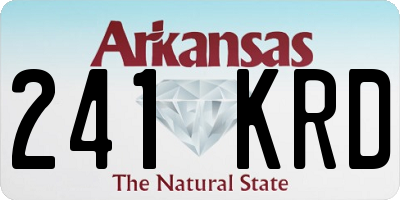 AR license plate 241KRD