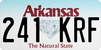 AR license plate 241KRF