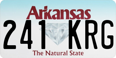 AR license plate 241KRG