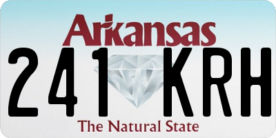 AR license plate 241KRH