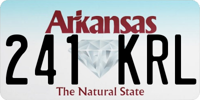 AR license plate 241KRL