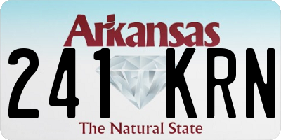 AR license plate 241KRN
