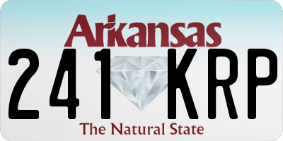 AR license plate 241KRP
