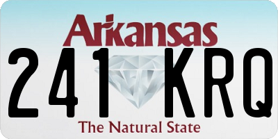 AR license plate 241KRQ