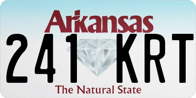 AR license plate 241KRT