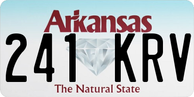 AR license plate 241KRV