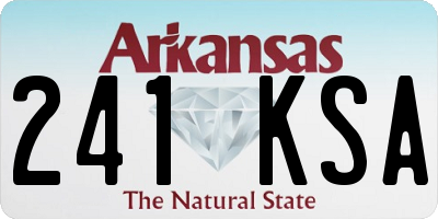 AR license plate 241KSA