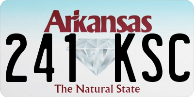 AR license plate 241KSC