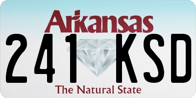AR license plate 241KSD