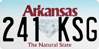 AR license plate 241KSG