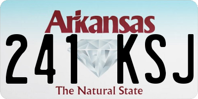 AR license plate 241KSJ