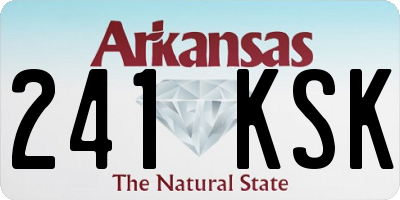 AR license plate 241KSK