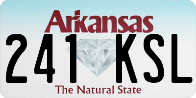 AR license plate 241KSL