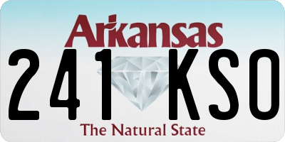 AR license plate 241KSO