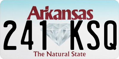 AR license plate 241KSQ
