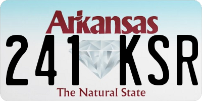 AR license plate 241KSR