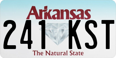 AR license plate 241KST