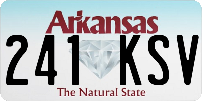 AR license plate 241KSV