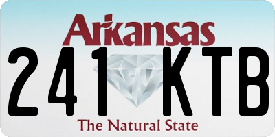 AR license plate 241KTB