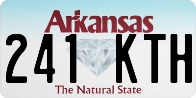 AR license plate 241KTH