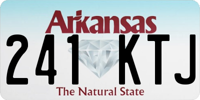 AR license plate 241KTJ