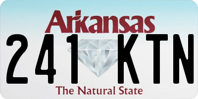 AR license plate 241KTN