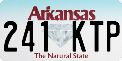 AR license plate 241KTP