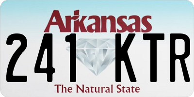 AR license plate 241KTR