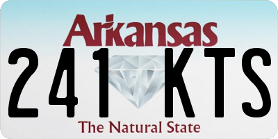 AR license plate 241KTS