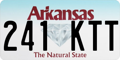 AR license plate 241KTT