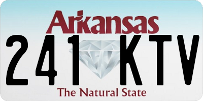 AR license plate 241KTV