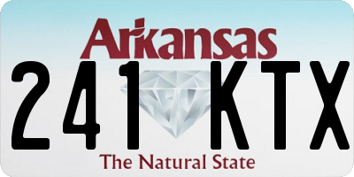 AR license plate 241KTX