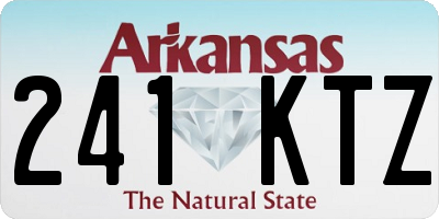 AR license plate 241KTZ