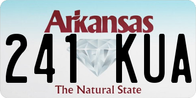 AR license plate 241KUA