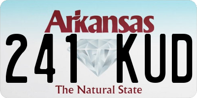 AR license plate 241KUD