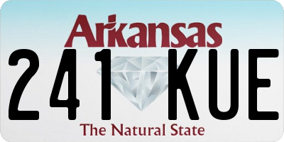 AR license plate 241KUE