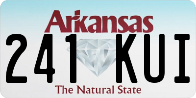 AR license plate 241KUI
