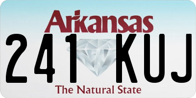 AR license plate 241KUJ