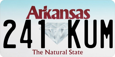 AR license plate 241KUM