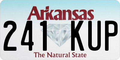AR license plate 241KUP