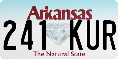 AR license plate 241KUR