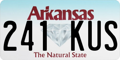 AR license plate 241KUS